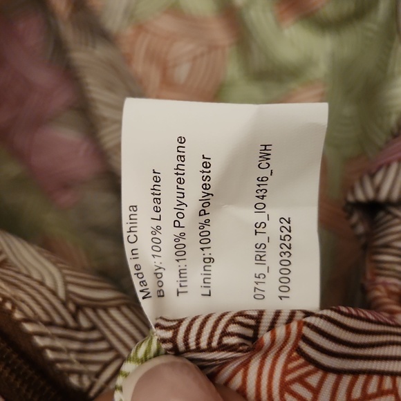 THE SAK Brown and Shimmer Bronze Leather Shoulder Bag.. - Picture 11 of 11